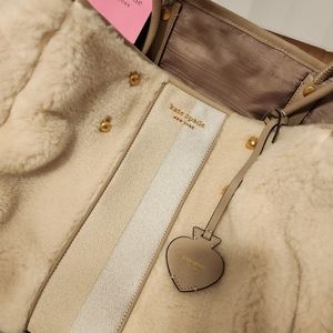 Kate Spade fuzzy tote NWT